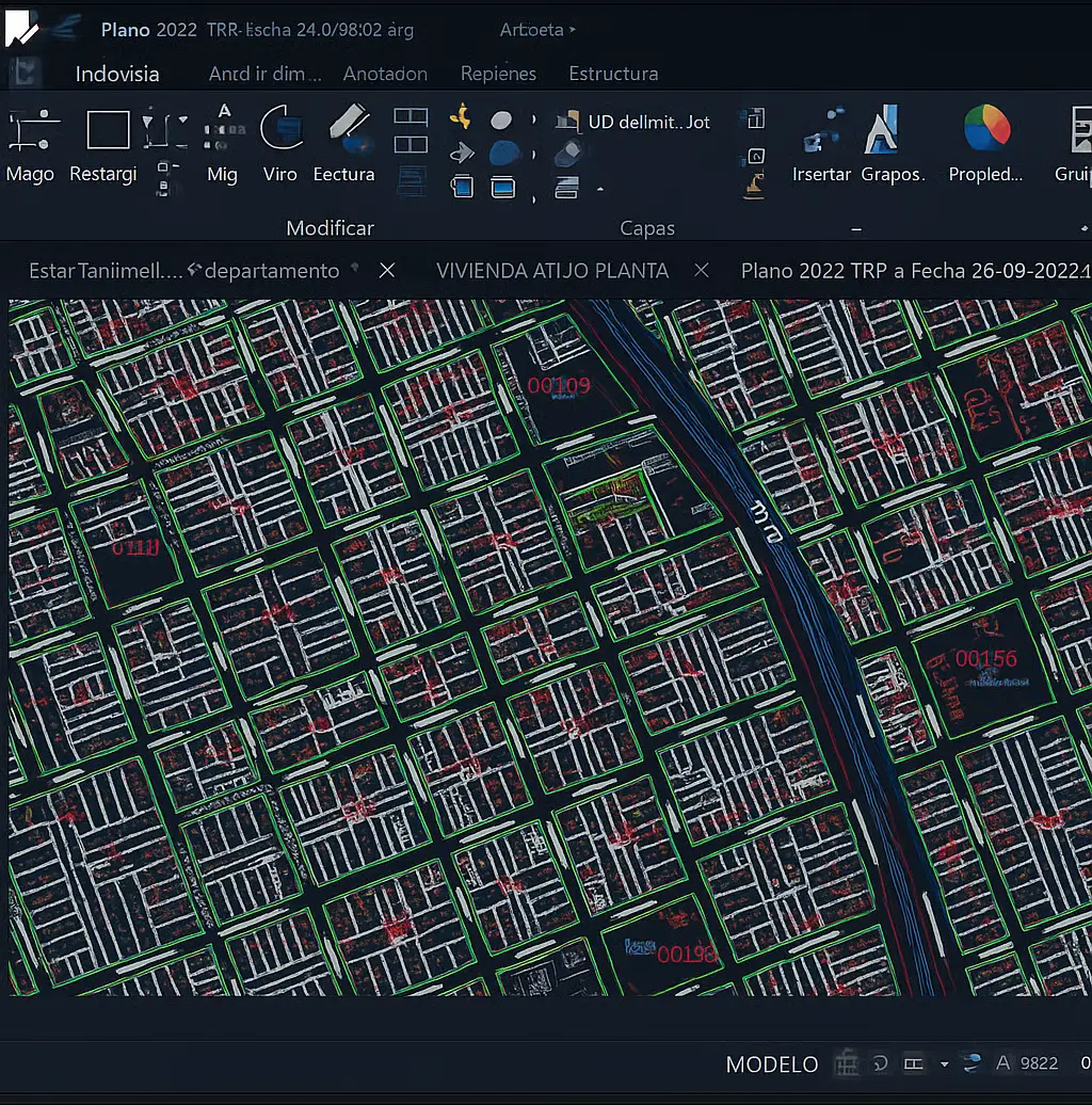 Plano topográfico AutoCAD